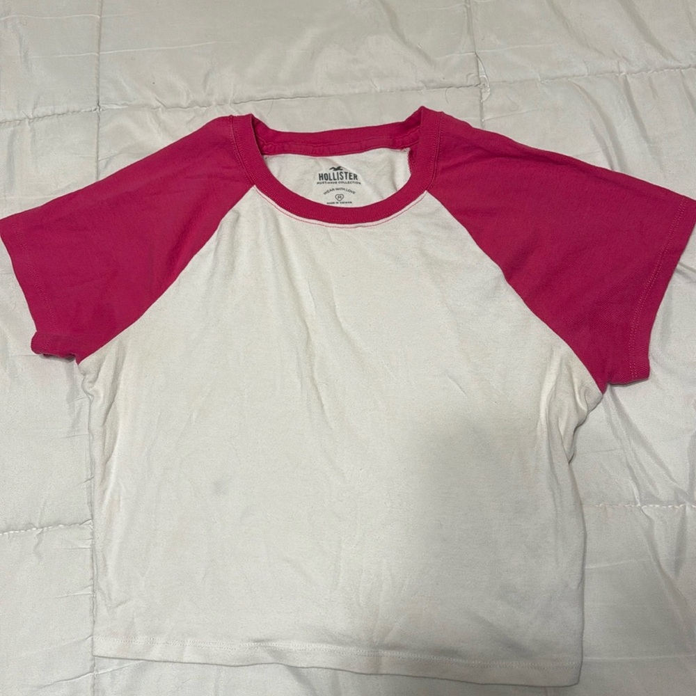 Hollister Crop Top Shirt, Medium